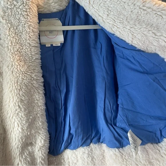 Anthropologie Cream Faux Fur Jacket - Picture 3 of 4